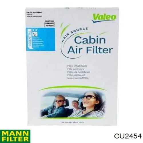 Filtro de habitáculo CU2454 Mann-Filter