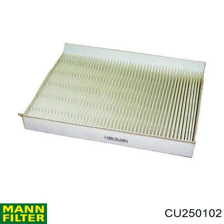 CU250102 Mann-Filter filtro de habitáculo