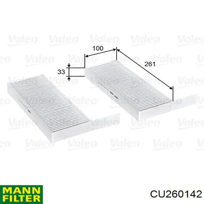 CU 26 014-2 Mann-Filter filtro de habitáculo