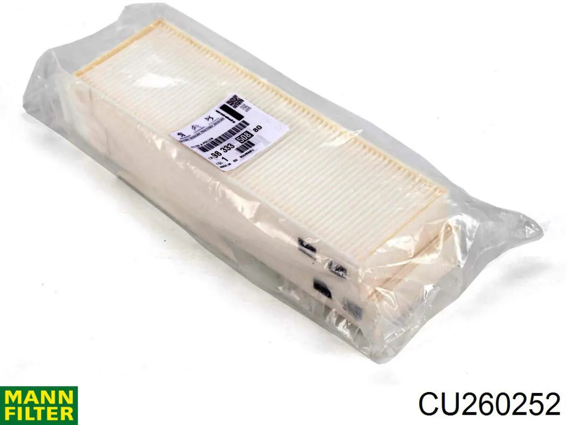 CU260252 Mann-Filter filtro habitáculo