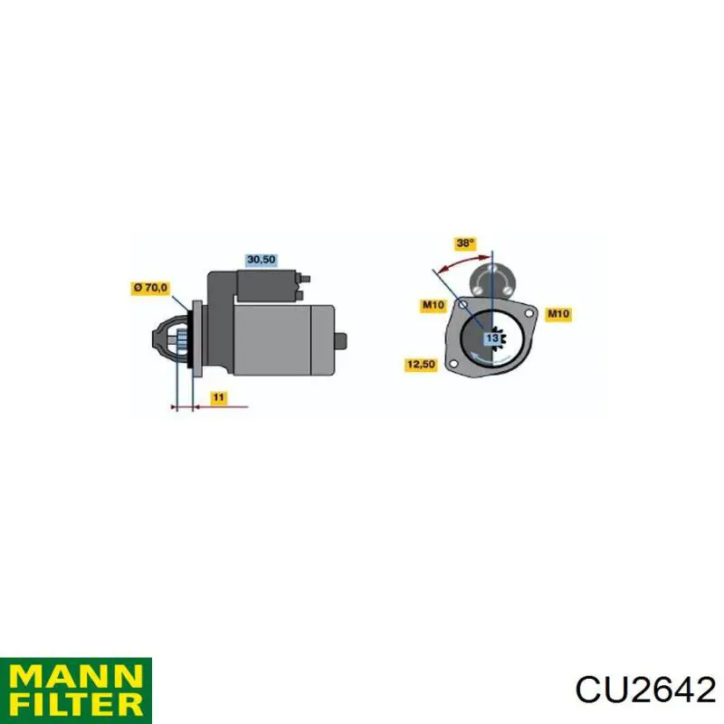 Filtro de polen Mann-Filter CU2642