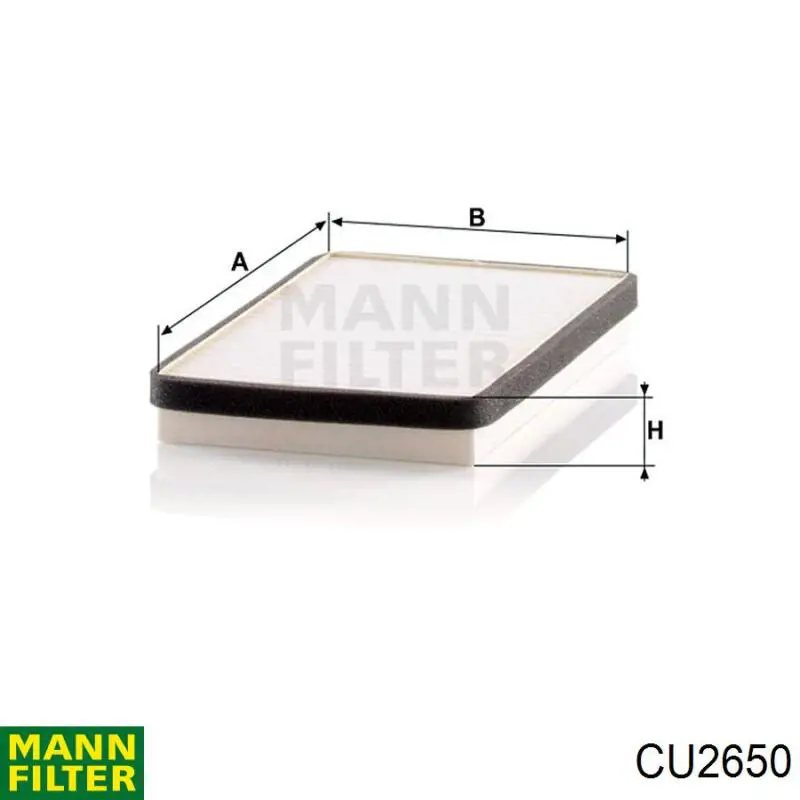 CU2650 Mann-Filter filtro habitáculo