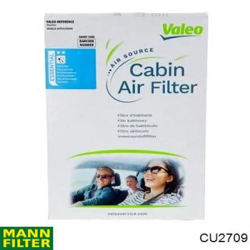 CU 2709 Mann-Filter filtro habitáculo