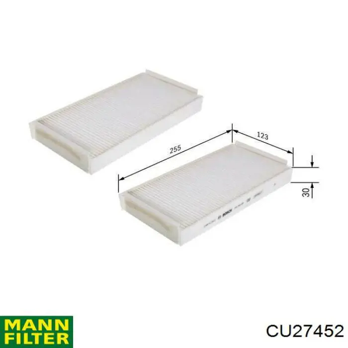 Filtro de polen Mann-Filter CU27452