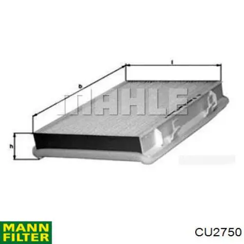 CU2750 Mann-Filter filtro habitáculo