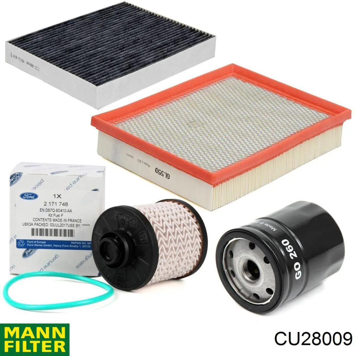 JX6Z19N619B Ford Filtro antipolen