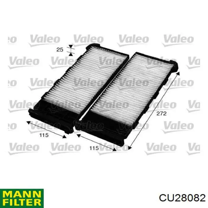 CU28082 Mann-Filter filtro habitáculo