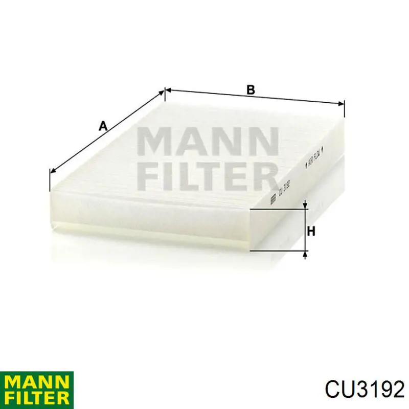 Comprar CU3192 Mann-Filter Filtro de aire del habitáculo