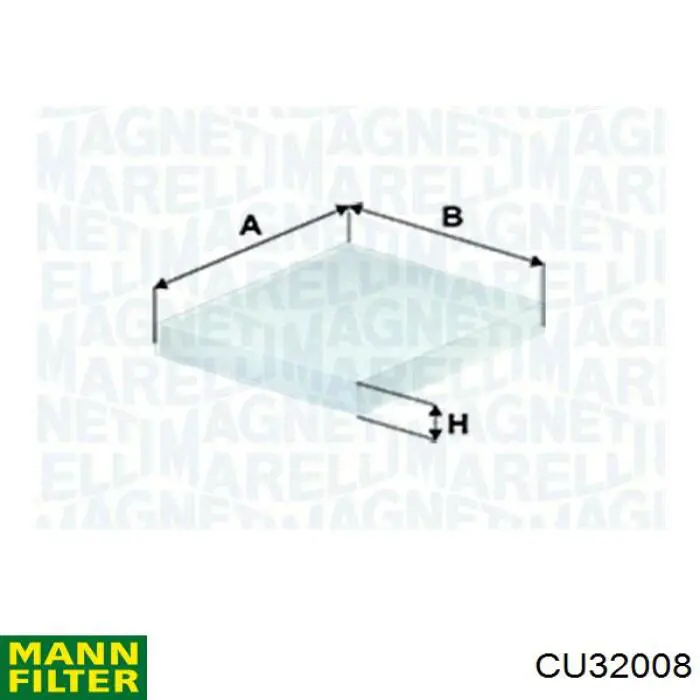 CU32008 Mann-Filter filtro habitáculo