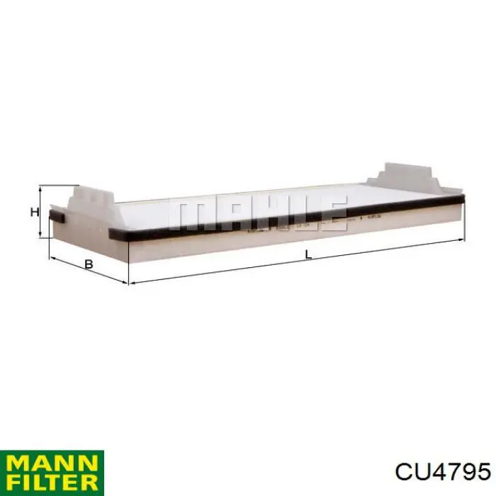 CU4795 Mann-Filter filtro habitáculo