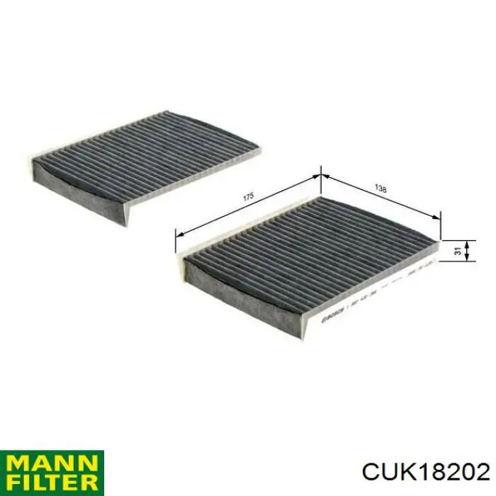 Filtro de habitáculo CUK18202 Mann-Filter