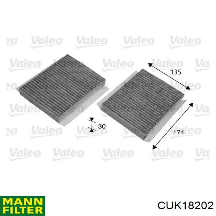 Filtro de cabina Mann-Filter CUK18202 precio, desde 10,30 EUR