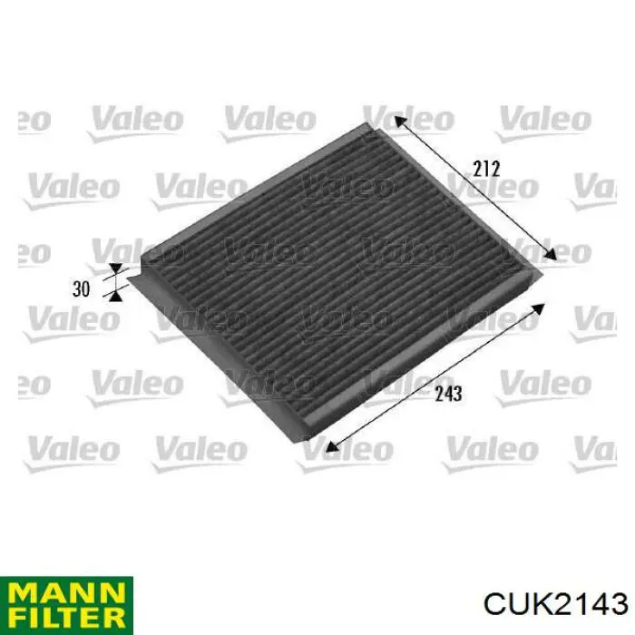 CUK2143 Mann-Filter filtro habitáculo