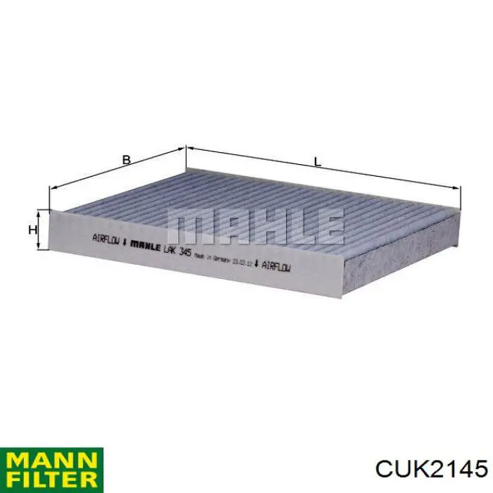 CUK2145 Mann-Filter filtro habitáculo