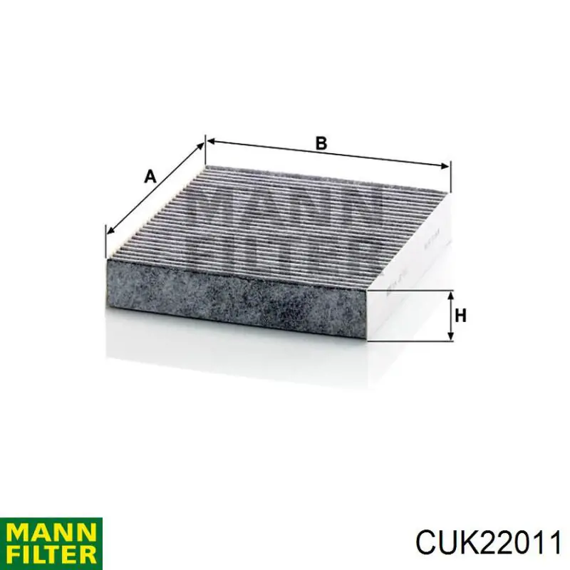 CUK22011 Mann-Filter filtro habitáculo