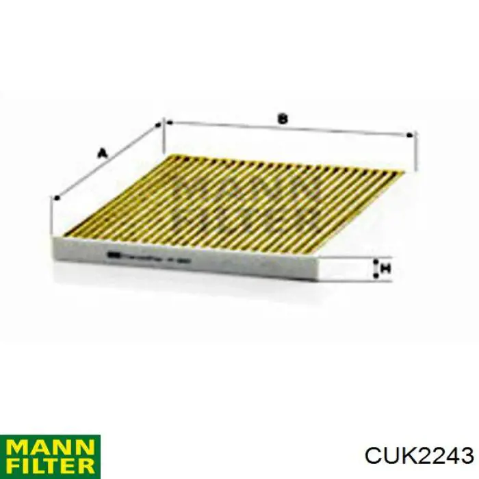 CUK2243 Mann-Filter filtro habitáculo