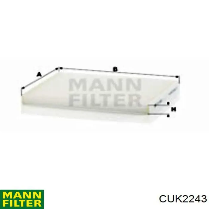 Comprar CUK2243 Mann-Filter Filtro de aire del habitáculo
