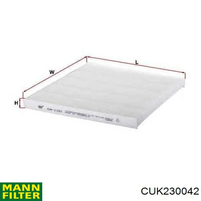 Comprar CUK230042 Mann-Filter Filtro de aire del habitáculo