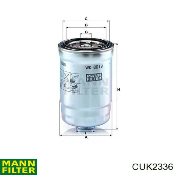 Comprar CUK2336 Mann-Filter Filtro de aire del habitáculo