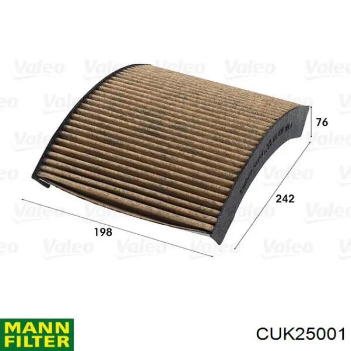CUK25001 Mann-Filter filtro habitáculo