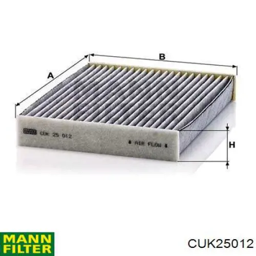 Comprar CUK25012 Mann-Filter Filtro de aire del habitáculo