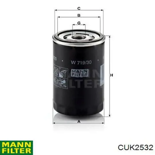 Comprar CUK2532 Mann-Filter Filtro de aire del habitáculo