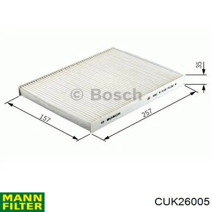 Filtro de habitáculo CUK26005 Mann-Filter