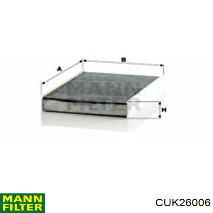 Filtro de cabina Mann-Filter CUK26006 precio, desde 10,53 EUR