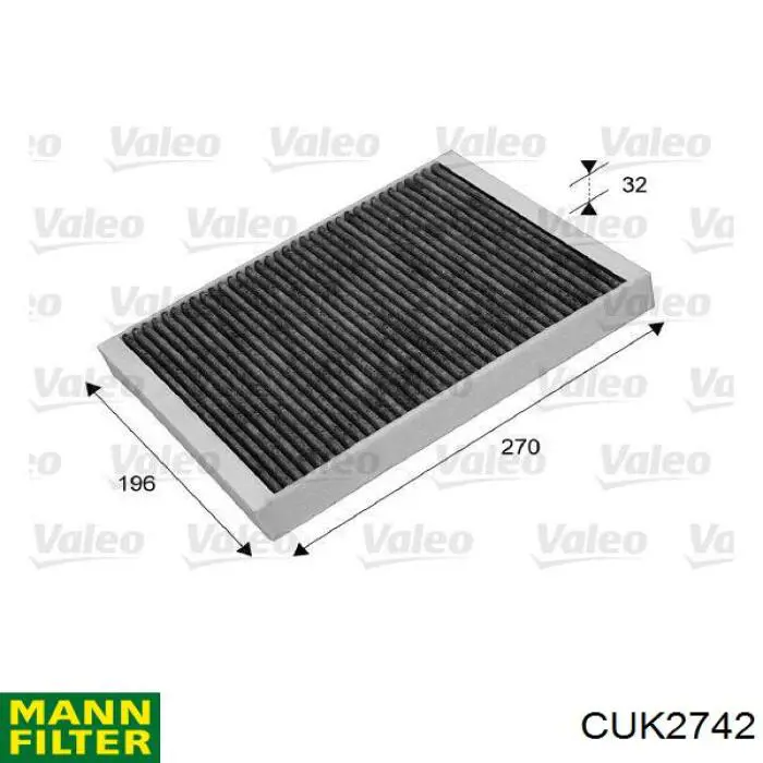 Comprar CUK2742 Mann-Filter Filtro de aire del habitáculo