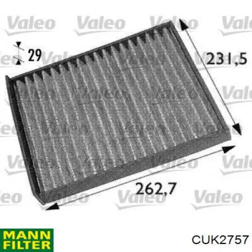 Comprar CUK2757 Mann-Filter Filtro de aire del habitáculo