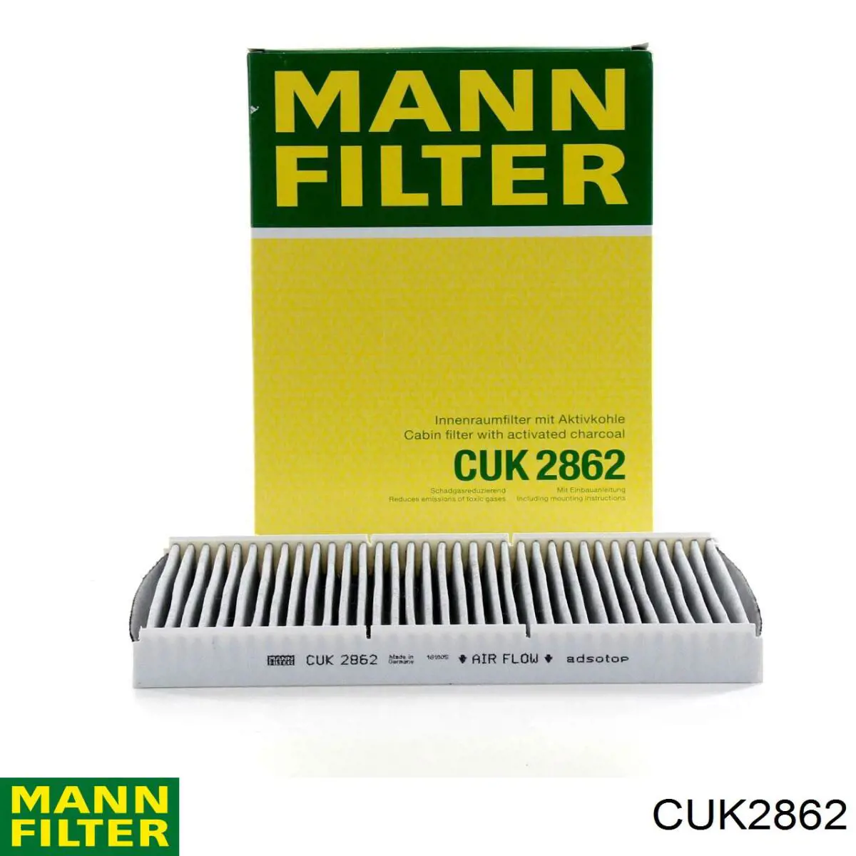 Filtro de cabina Mann-Filter CUK2862 precio, desde 8,92 EUR