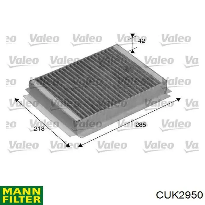 CUK2950 Mann-Filter filtro de habitáculo