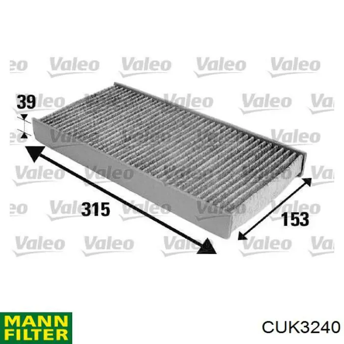 Comprar CUK3240 Mann-Filter Filtro de aire del habitáculo