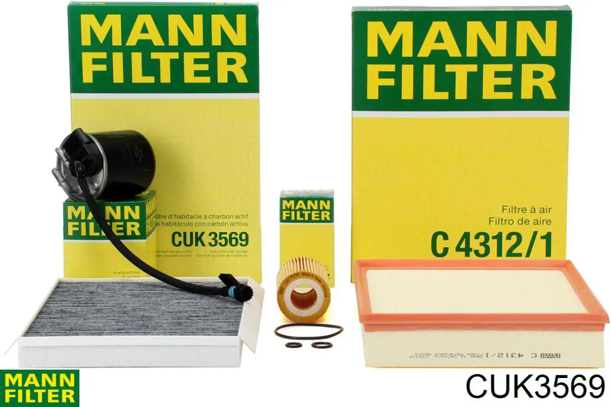 Filtro de cabina Mann-Filter CUK3569 precio, desde 13,14 EUR