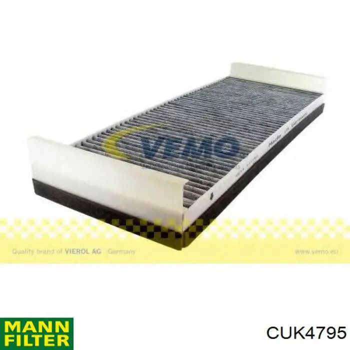 Filtro de cabina Mann-Filter CUK4795 precio, desde 31,41 EUR