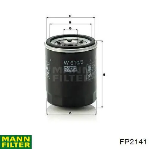 Filtro de cabina Mann-Filter FP2141 precio, desde 8,20 EUR