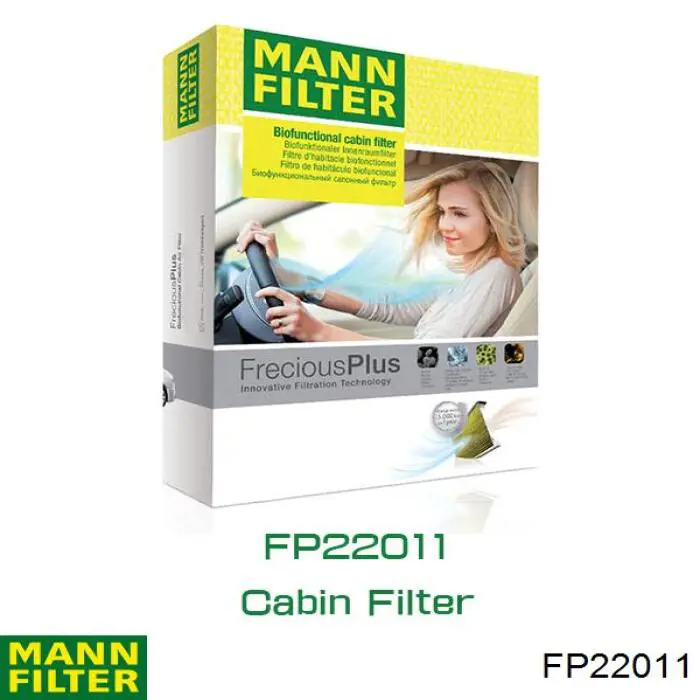 FP22011 Mann-Filter filtro habitáculo