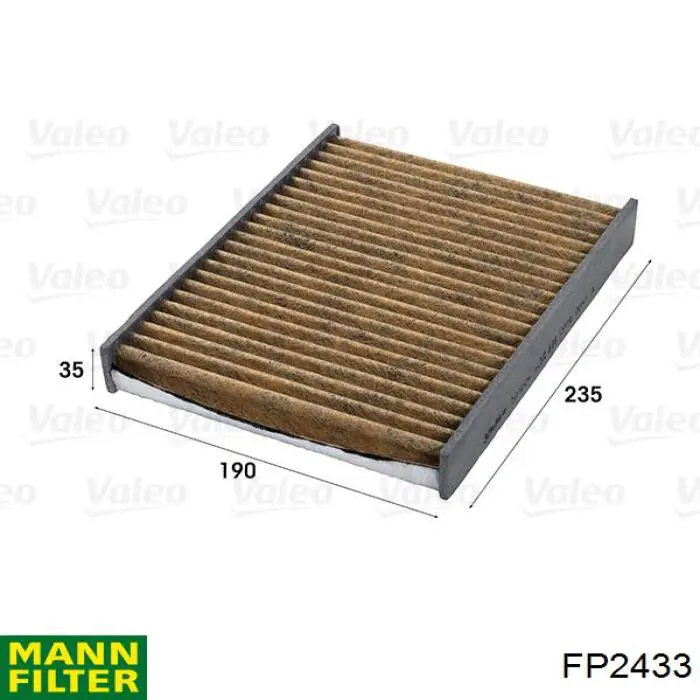 Precio del repuesto Filtro habitáculo Fiesta  furgoneta