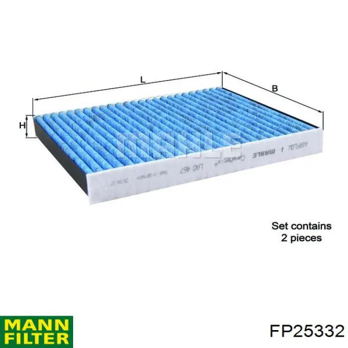 FP25332 Mann-Filter Filtro antipolen