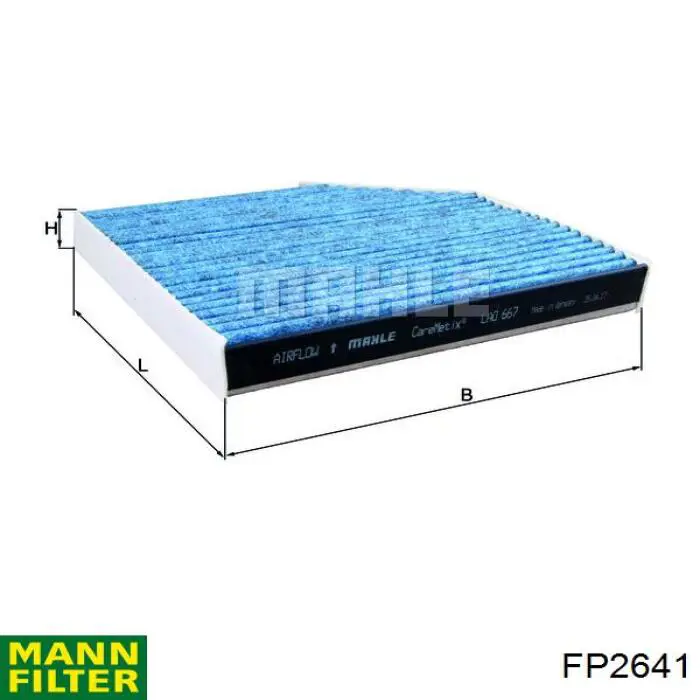 Comprar FP2641 Mann-Filter Filtro de aire del habitáculo