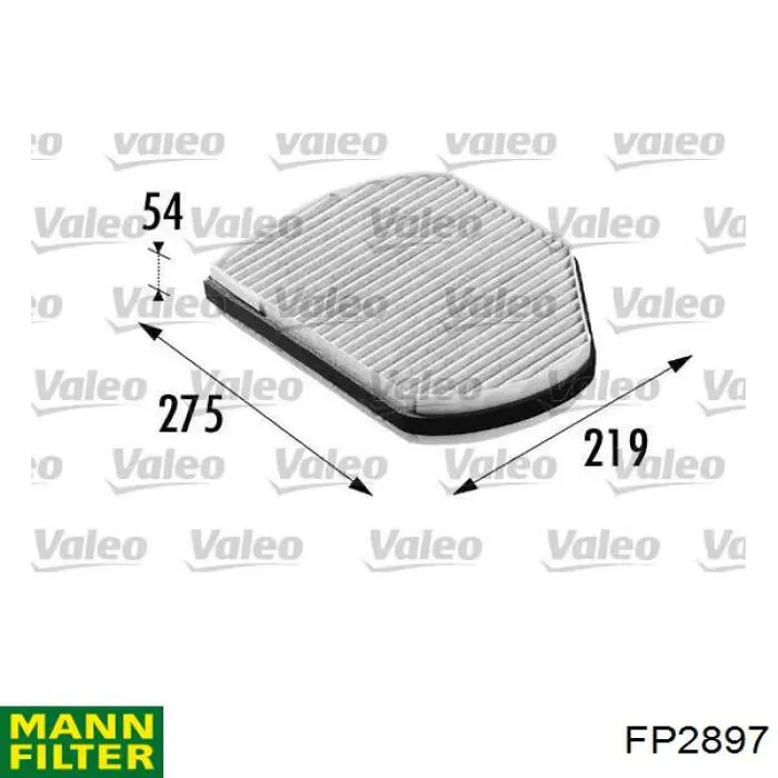 FP2897 Mann-Filter Filtro antipolen