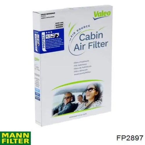 Filtro de cabina Mann-Filter FP2897 precio, desde 18,91 EUR