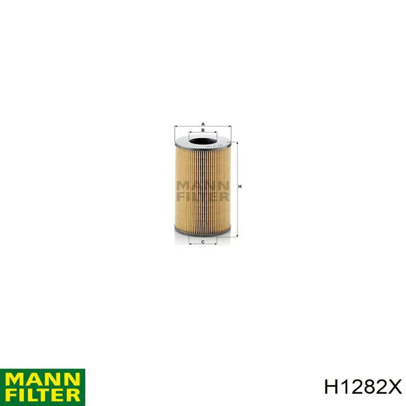 H1282X Mann-Filter filtro de aceite