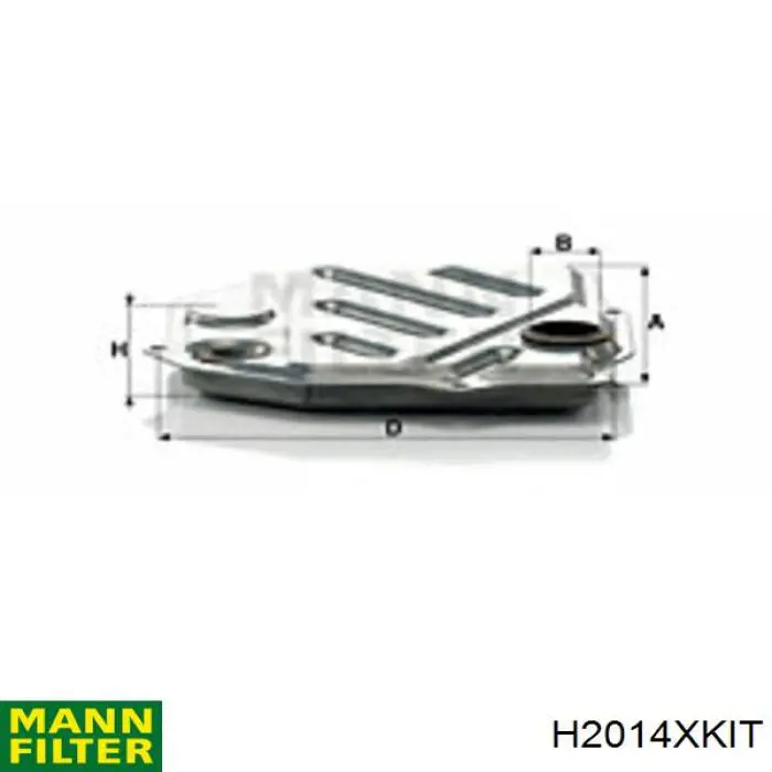 H2014XKIT Mann-Filter filtro de transmisión automática