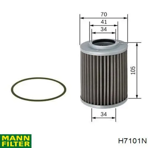 Filtro de transmisión automática Mann-Filter H7101N precio, desde 21,08 EUR
