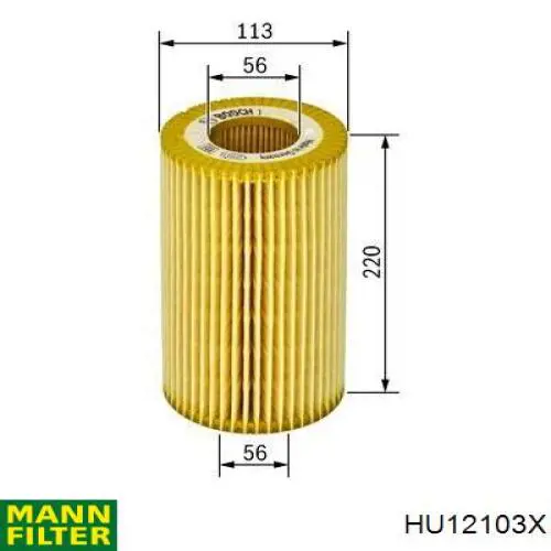 Comprar HU12103X Mann-Filter Filtros de aceite
