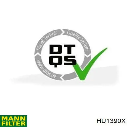 HU1390X Mann-Filter filtro de aceite