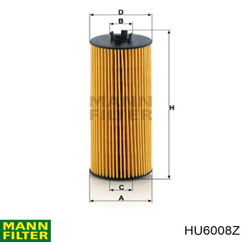 Filtro de aceite Mann-Filter HU6008Z precio, desde 10,87 EUR