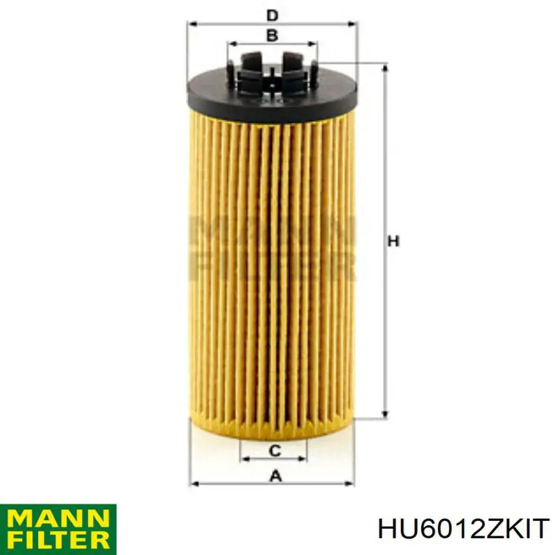 Filtro de aceite Mann-Filter HU6012ZKIT precio, desde 10,55 EUR