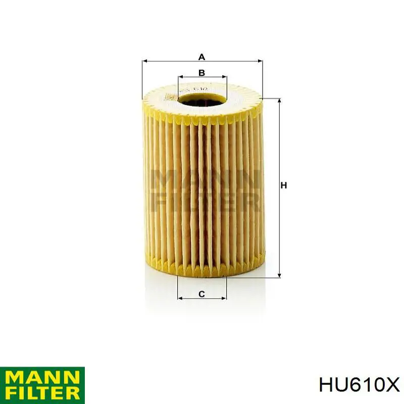 Filtro de aceite Mann-Filter HU610X precio, desde 4,50 EUR